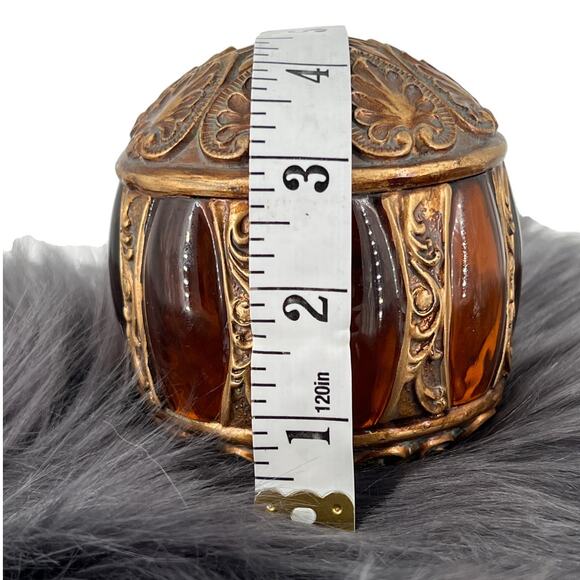 Montefiori Amber Gold Decorative Orb Ball - Picture 6 of 6